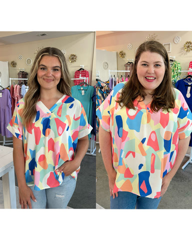 Summer Splash Blouse - Multi