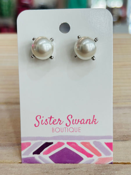 Pearl Stud Earrings