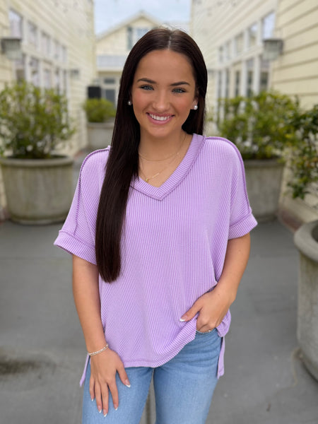 Follow You Anywhere Top - Lavender