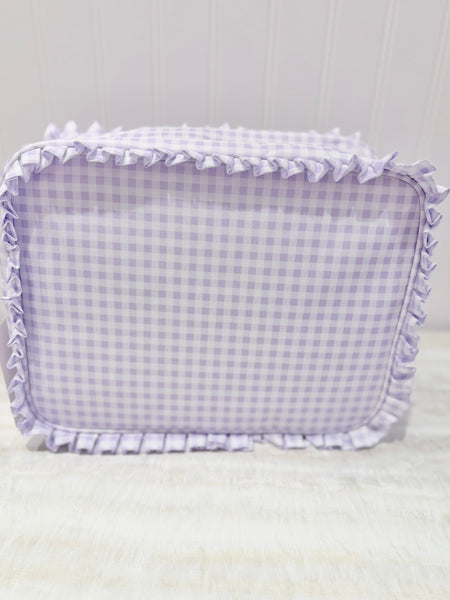 Pretty in Plaid Pouch - Purple