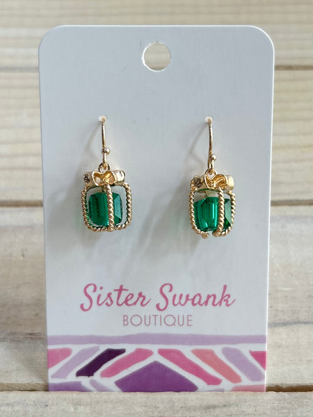 Holiday Gift Dangles - Green