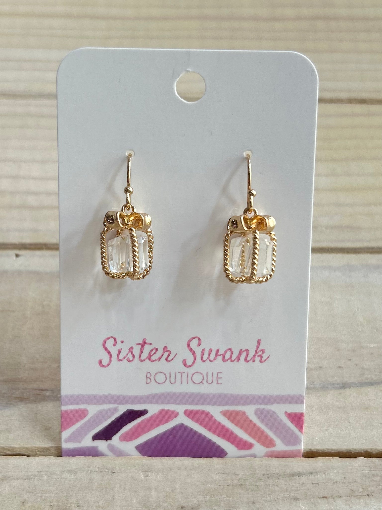 Holiday Gift Dangles - Clear