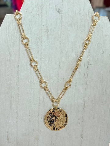 Hammered Horizon Necklace