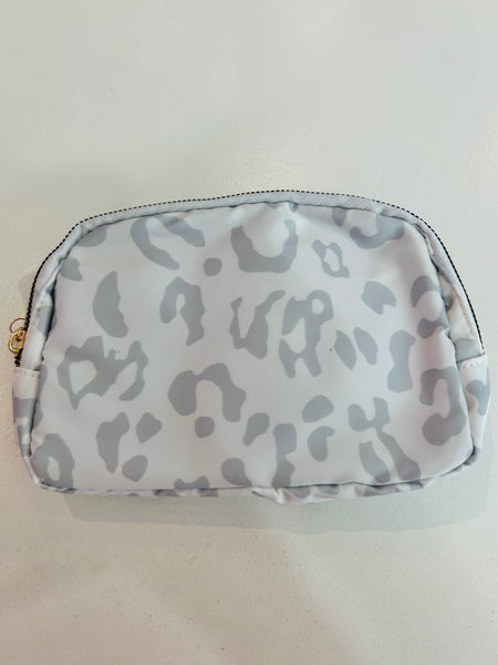 Animal Print Belt Bag - White