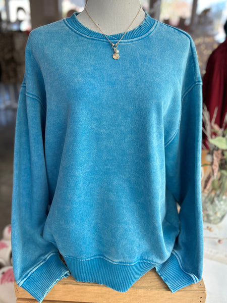 Soft-Wash Classic Pullover - Blue