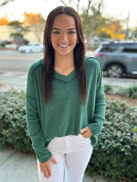 Cozy Babe Sweater - Green