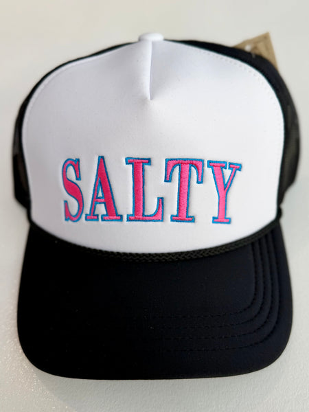 Vintage "SALTY" Trucker Hat - Black