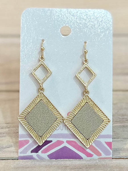 Linked Luxe Drop Earrings - Ivory