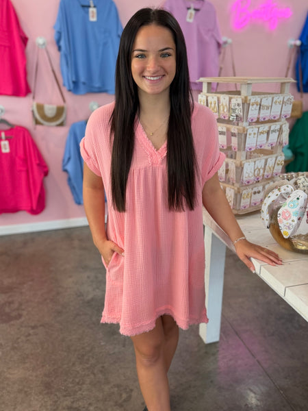 Spring Breeze Dress - Light Pink