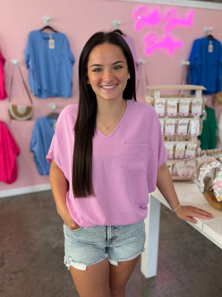 Making Waves Top - Mauve