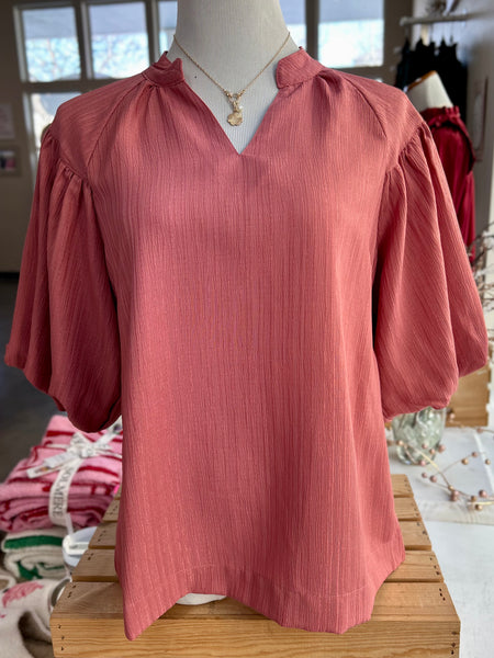 Easy Elegance Top - Rose