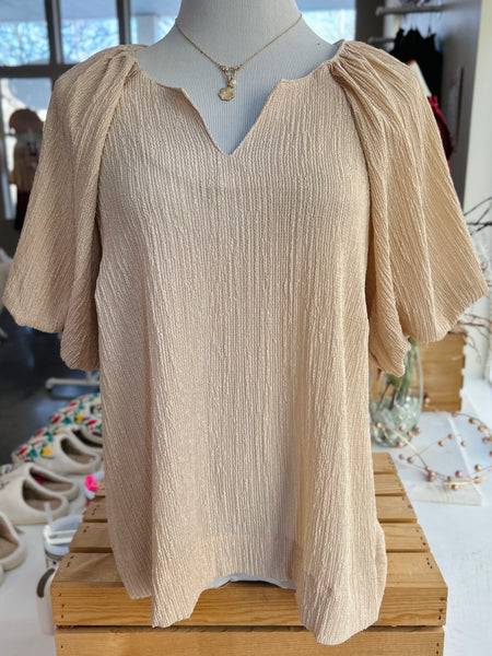 Boundless Beauty Blouse - Beige