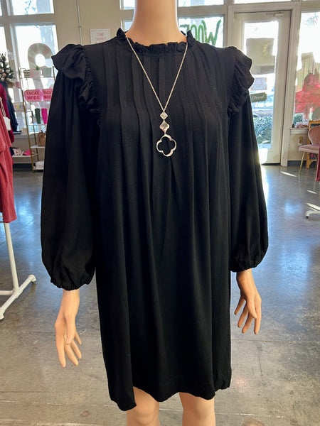 Evening Whispers Dress - Black