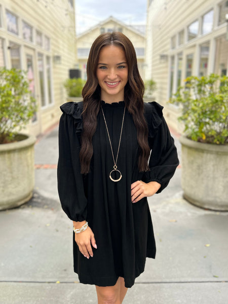 Evening Whispers Dress - Black