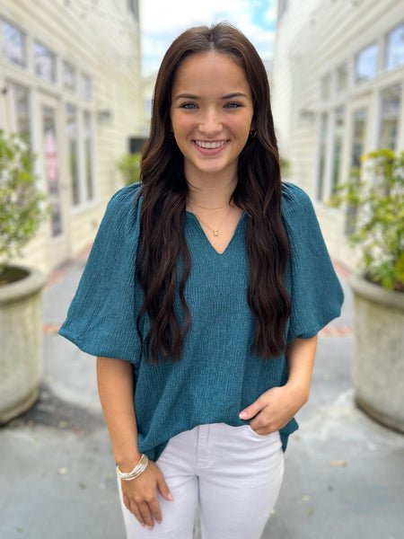 Boundless Beauty Blouse - Teal