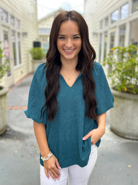 Boundless Beauty Blouse - Teal