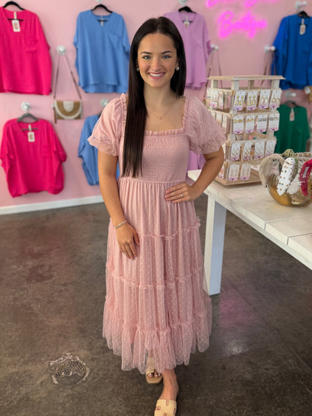 Polka Dot Dream Dress - Pink