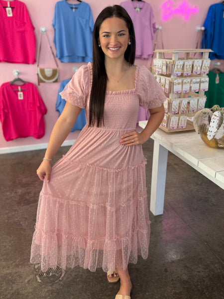 Polka Dot Dream Dress - Pink