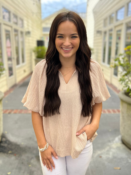 Boundless Beauty Blouse - Beige