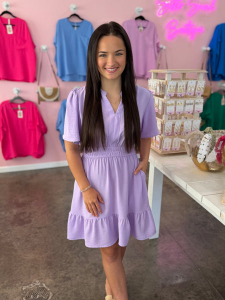 Easy Elegance Dress - Lilac