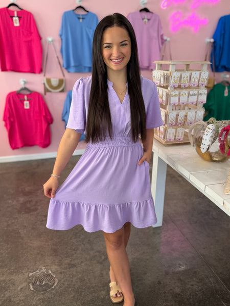 Easy Elegance Dress - Lilac