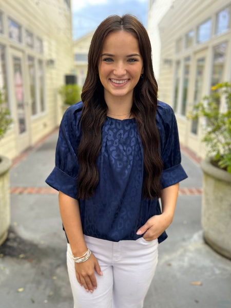 Fiercely Fabulous Top - Navy