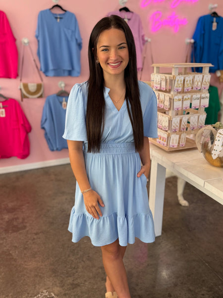 Easy Elegance Dress - Blue