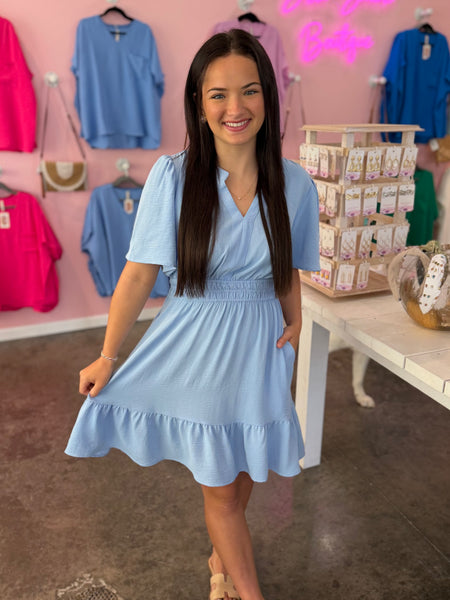 Easy Elegance Dress - Blue