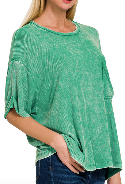 In My Element Top - Kelly Green
