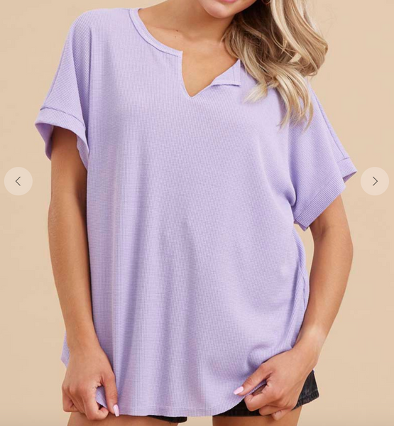 On The Right Path Blouse - Purple