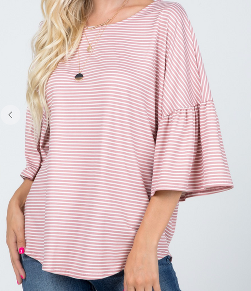 One Step Ahead Top - Mauve