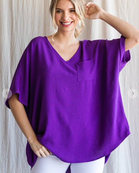 Let's Go Out Blouse - Purple