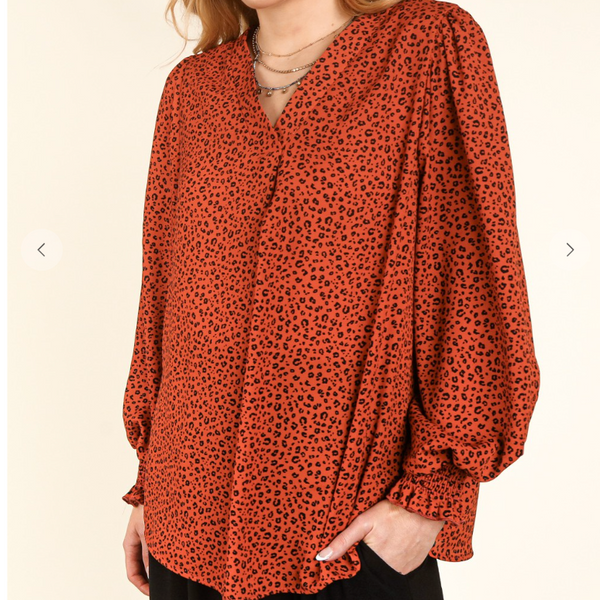 New To You Blouse - Rust