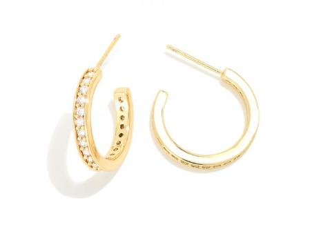 Do Everything In Love Cubic Zirconia Hoop Earrings