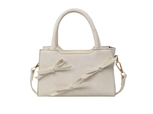 Bow Cross Body Purse - White