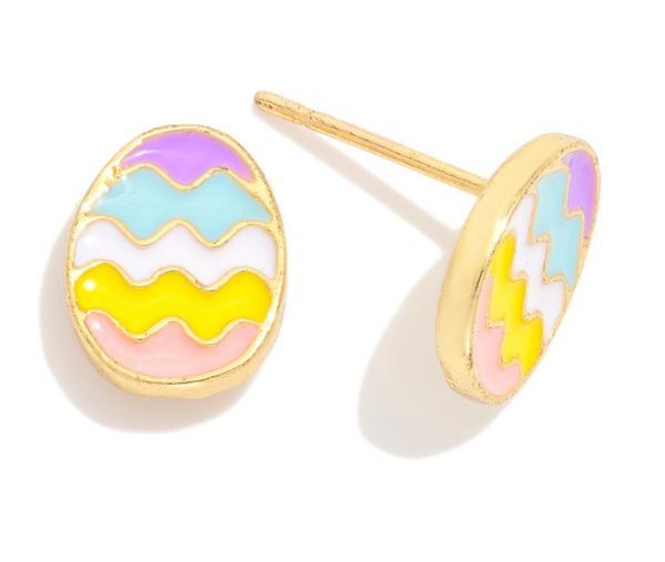 Pastel Egg Stud Earrings