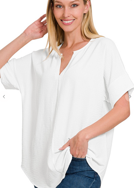 Get It Done Blouse - White