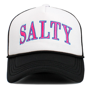 Vintage "SALTY" Trucker Hat - Black