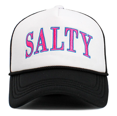 Vintage "SALTY" Trucker Hat - Black