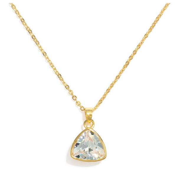 Dainty Triangle Pendant Necklace