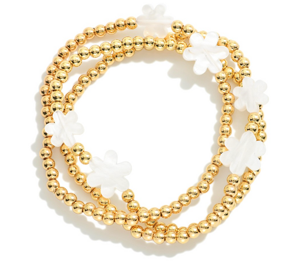 Bloom & Shine Bracelet Set - Gold