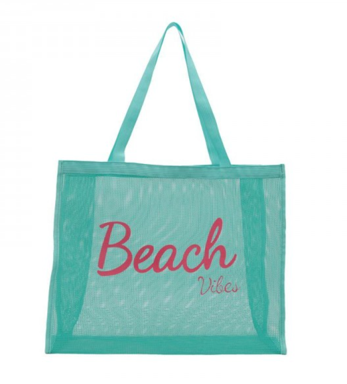 Mesh Beach Vibes Tote - Blue