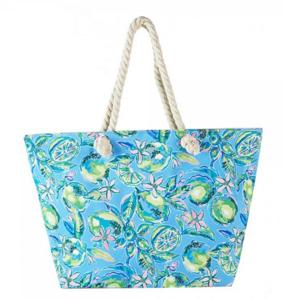 Summer Getaway Tote - Blue