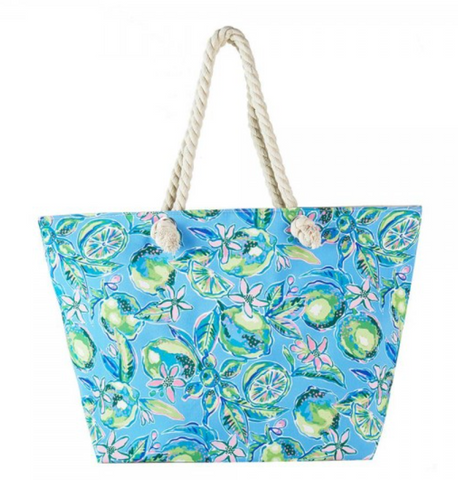 Summer Getaway Tote - Blue