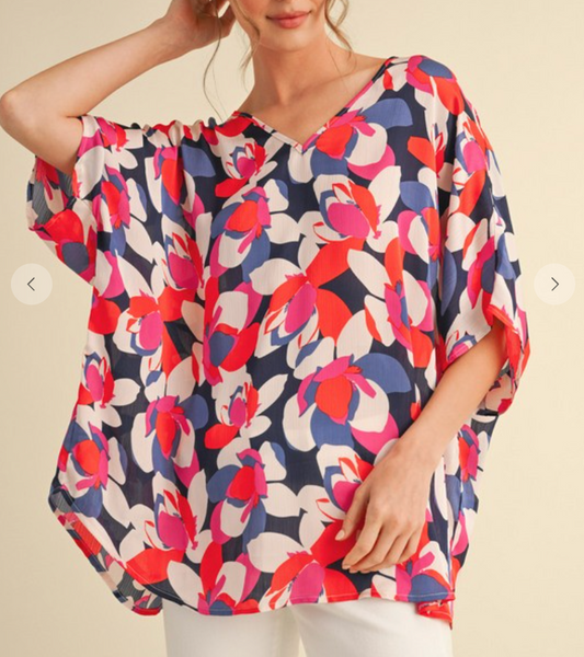 Floral Symphony Blouse - Multi