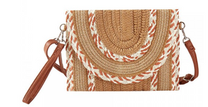 Summer of Straw Woven Clutch & Crossbody Bag