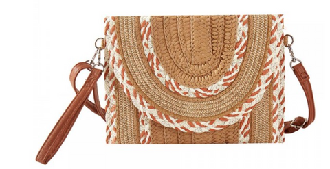Summer of Straw Woven Clutch & Crossbody Bag