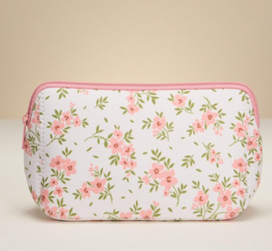Pink Flower Makeup Pouch