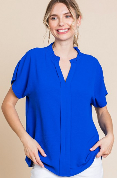 Boss Babe Blouse - Royal Blue