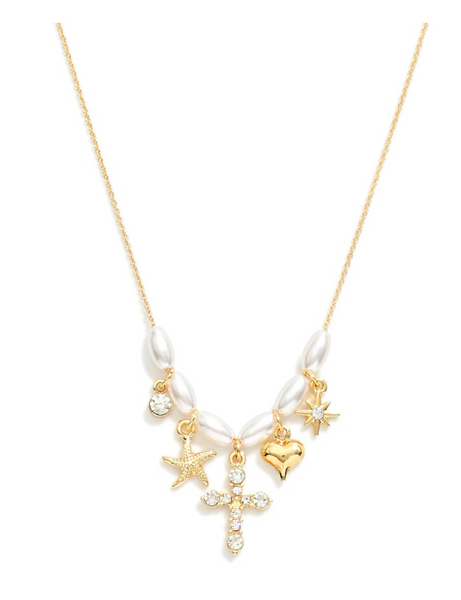 Dainty Charm Chain Link Necklace